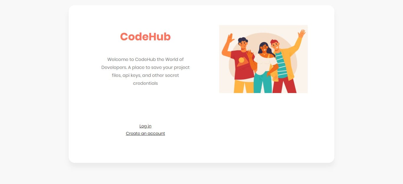 Codehub - Productivity project screenshot